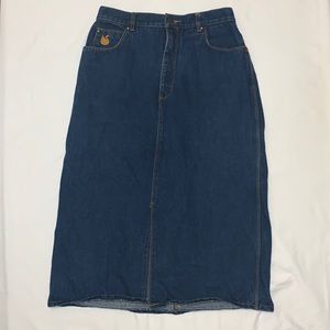 Vintage Gloria Vanderbilt for Murgani Denim Skirt
